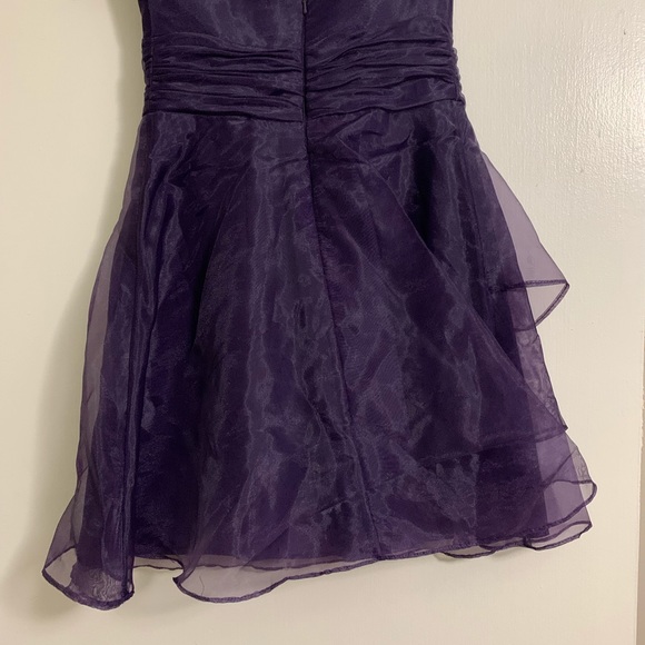 David’s Bridal Purple Chiffon Dress - Picture 2 of 3